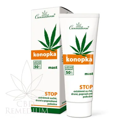 Krem konopny na problemy skórne 50% Cannaderm Konopka