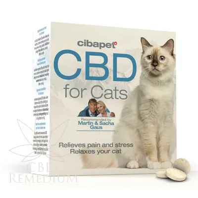 Pastylki CBD dla kotów Cibapet 100szt