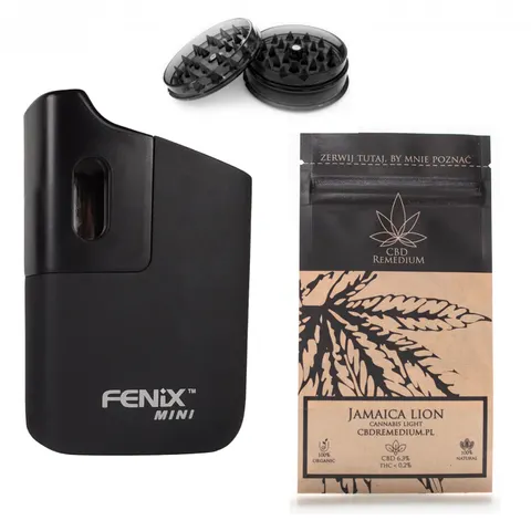 Waporyzator suszu CBD Fenix Mini + susz konopny 5g + młynek