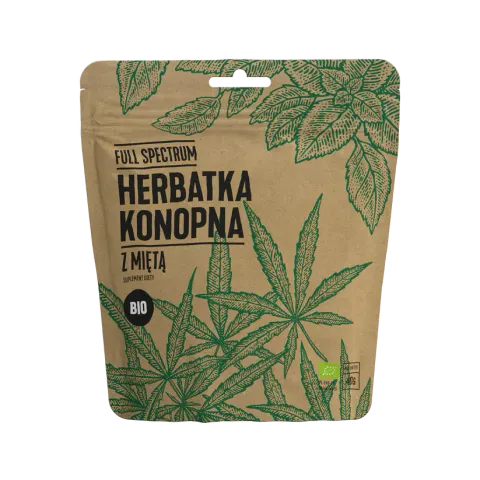 Herbata konopna z miętą