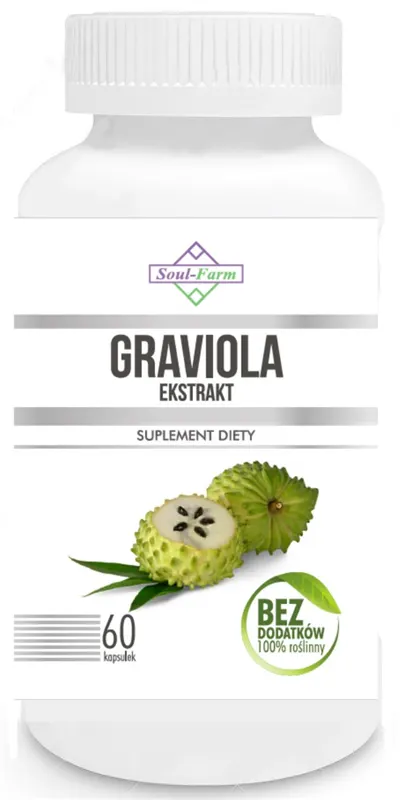 GRAVIOLA EKSTRAKT 60 KAPSUŁEK (550 mg) - SOUL FARM