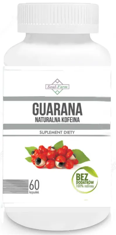 GUARANA EKSTRAKT 60 KAPSUŁEK (500 mg) - SOUL FARM