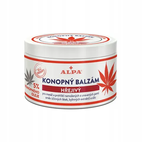 Balsam rozgrzewający z konopnym olejem Alpa