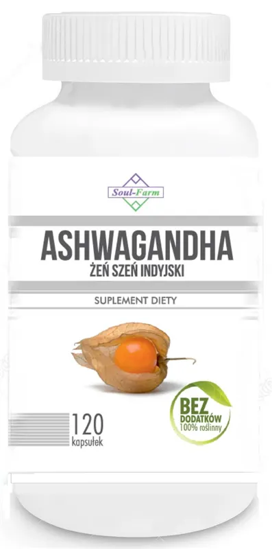ASHWAGANDHA EKSTRAKT 120 KAPSUŁEK (500 mg) - SOUL FARM