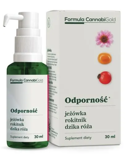 Formula CannabiGold Odporność jeżówka rokitnik dzika róża 30 ml