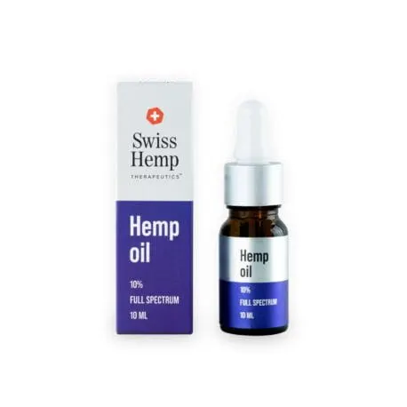 Olej CBD 10% 10ml pełne spectrum Swiss Hemp