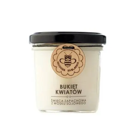 Świeca sojowa - Bukiet kwiatów
