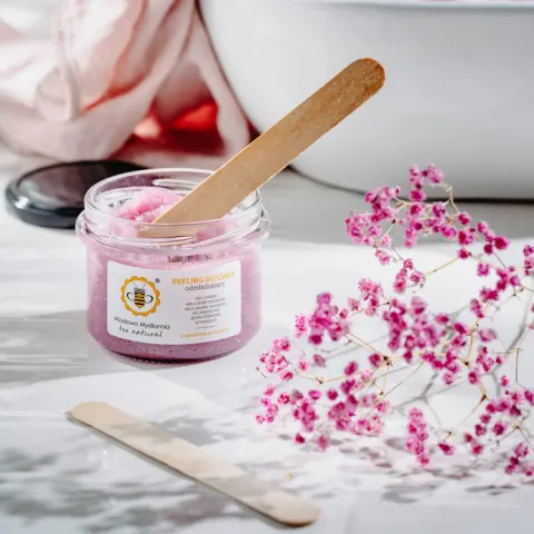 Peeling do ciała odmładzający - ryżowy z woskiem pszczelim