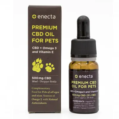 Olej CBD dla zwierząt 500mg 10ml Enecta