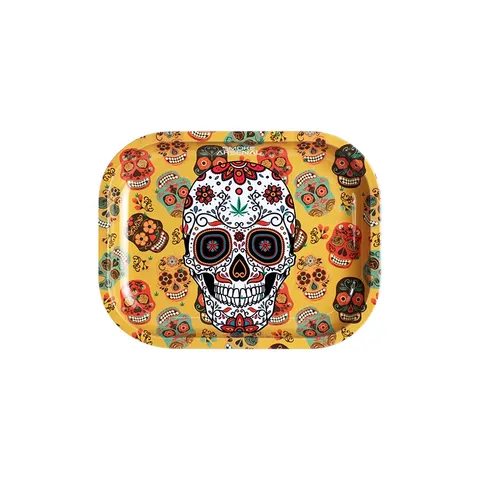 Metalowa tacka do zwijania Sugar Skulls 18x14cm