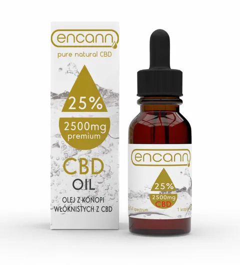 Olejek CBD 25% - 2500mg 10ml Encann