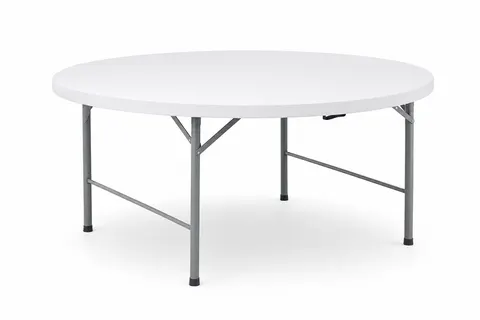 STÓŁ OKRĄGŁY PLASTIKOWY składany 180 CM