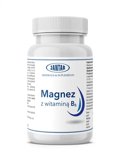 MAGNEZ Z WITAMINĄ B6 90 KAPSUŁEK - JANTAR