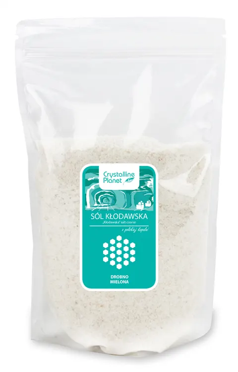 Sól Kłodawska Drobno Mielona Bezglutenowa 1kg - Crystalline Planet