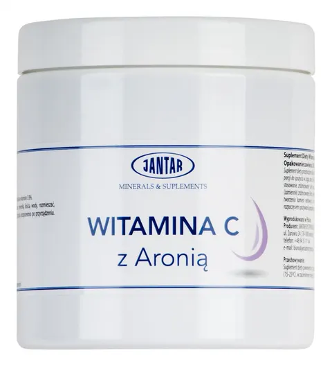 WITAMINA C Z ARONIĄ W PROSZKU 500 g - JANTAR