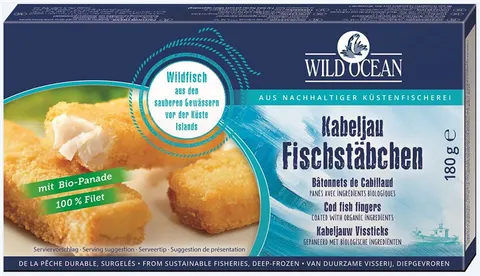 PALUSZKI Z DORSZA MROŻONE 180 g - WILD OCEAN