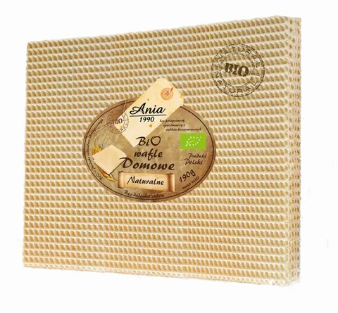 Wafle Domowe Naturalne bez Dodatku Cukrów Bio 190 g - Bio Ania