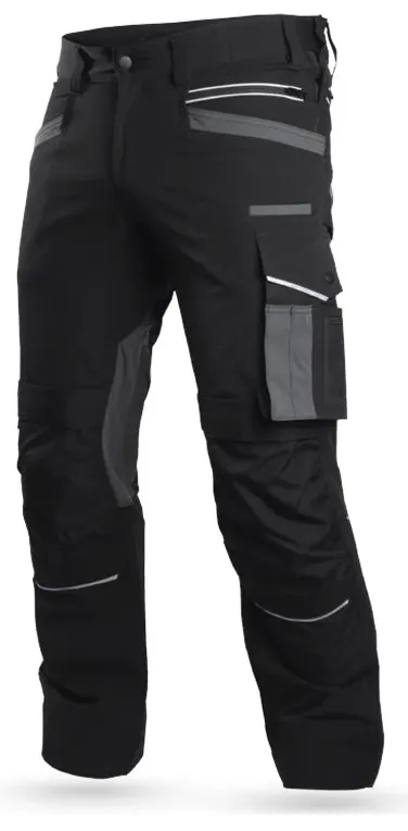 Spodnie robocze do pasa XL-56 STRETCH LINE czarne S-79269 STALCO POWERMAX