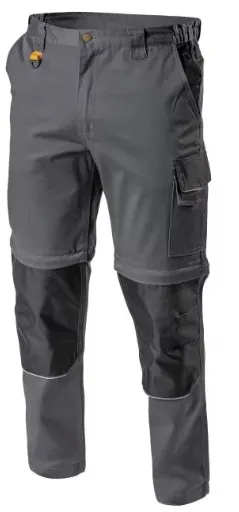 Spodnie robocze bez szelek szare XXL SLIM, HT5K279-XXL-SLIM