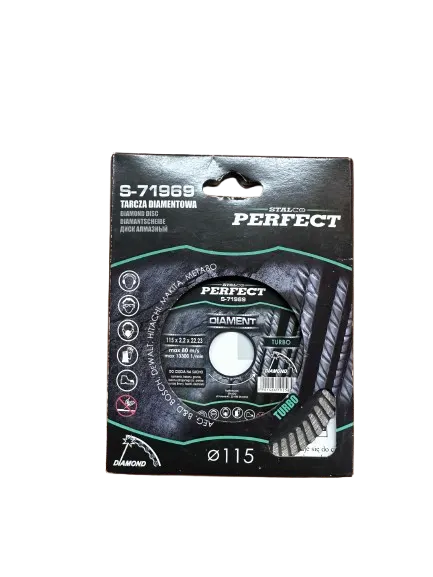 Tarcza diamentowa 115mm TURBO S-71969 STALCO PERFECT