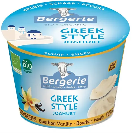 OWCZY JOGURT WANILIOWY TYPU GRECKIEGO BIO 250 g - BERGERIE
