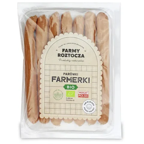 PARÓWKI FARMERKI BIO 250 g - FARMY ROZTOCZA (NA ZAMÓWIENIE)