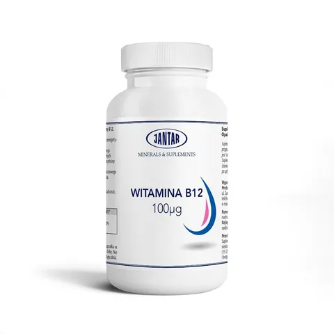 WITAMINA B12 60 KAPSUŁEK (100 mcg) - JANTAR