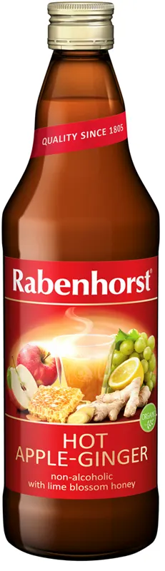 Grzaniec Bezalkoholowy Jabłko - Imbir - Miód Lipowy Bio 750 ml - Rabenhorst (Produkt Sezonowy)