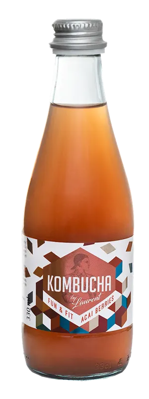KOMBUCHA O SMAKU JAGÓD ACAI (FUN & FIT) BIO 330 ml - KOMBUCHA BY LAURENT
