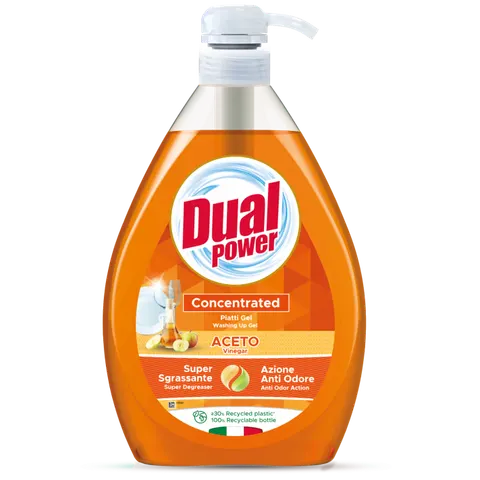 DUAL POWER Płyn do mycia naczyń VINEGRE, 1000 ml z pompką