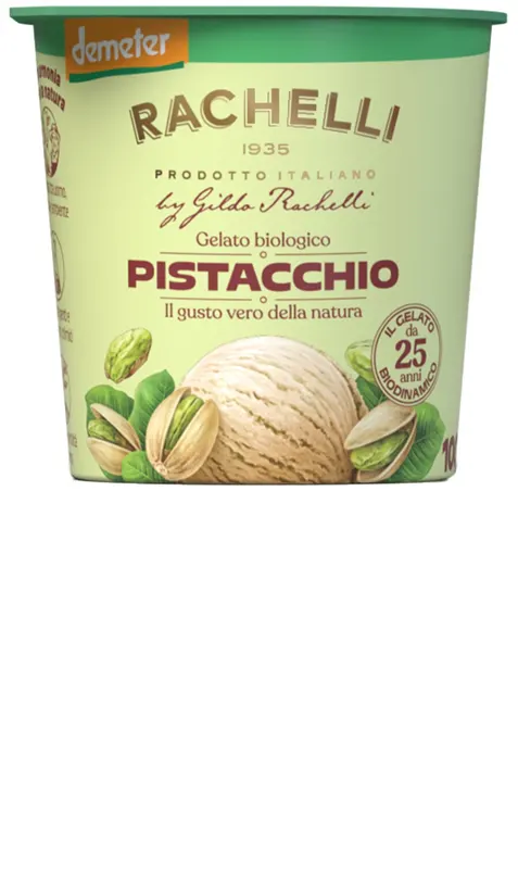 LODY - RACHELLI ICE CREAM - PISTACJOWE DEMETER BEZGLUTENOWE BIO 125 ml