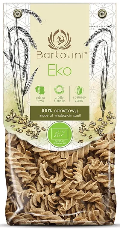 MAKARON (ORKISZOWY RAZOWY) ŚWIDERKI BIO 250 g - BARTOLINI