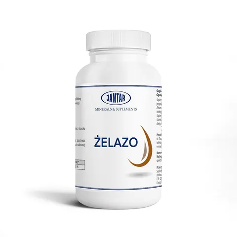 ŻELAZO 60 KAPSUŁEK (20 mg) - JANTAR