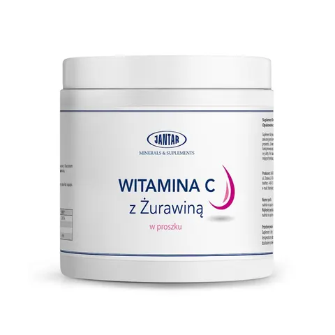 WITAMINA C Z ŻURAWINĄ W PROSZKU (1000 mg) 300 g - JANTAR