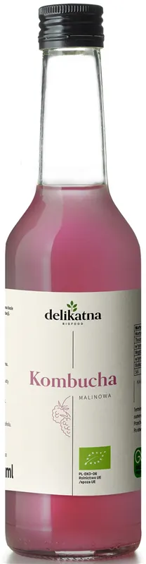 KOMBUCHA MALINOWA BIO 270 ml - DELIKATNA
