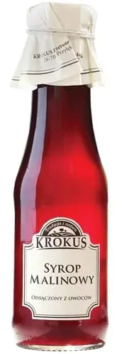 SYROP MALINOWY BEZGLUTENOWY 375 g (300 ml) - KROKUS