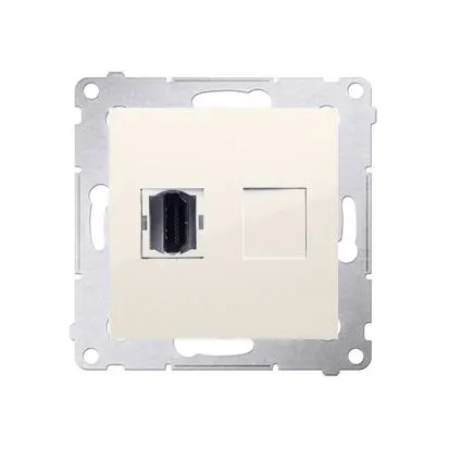 SIMON54 Gniazdo HDMI (moduł); krem