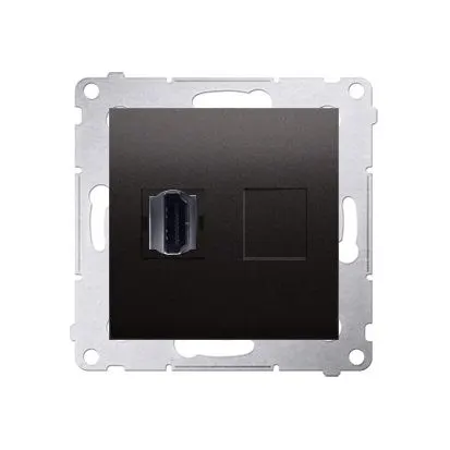SIMON54 Gniazdo HDMI (moduł); antracyt