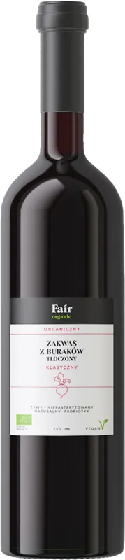 ZAKWAS Z BURAKÓW KLASYCZNY BIO 750 ml - FAIR ORGANIC