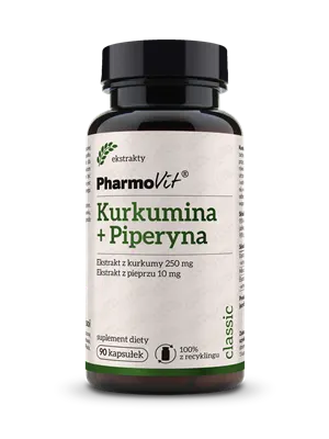 KURKUMINA + PIPERYNA 90 KAPSUŁEK 41,4 g - PHARMOVIT (CLASSIC)