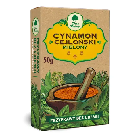 Cynamon Cejloński mielony 50G Dary Natury