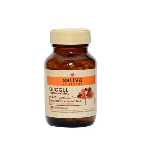 GUGGUL NA KONTOLĘ CHOLESTEROLU 60 KAPSUŁEK - SATTVA (FOODS)
