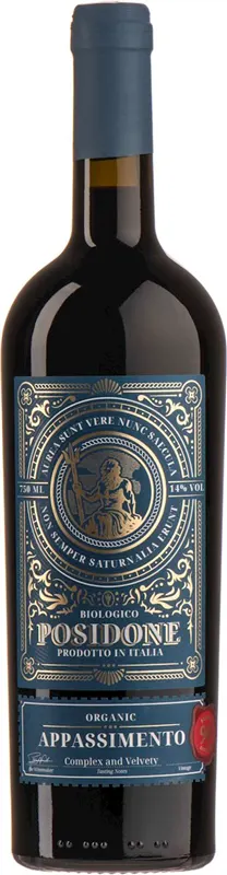 WINO CORVEZZO POSIDONE APPASSIMENTO CZERWONE PÓŁWYTRAWNE BIO 0,75 L (WŁOCHY)