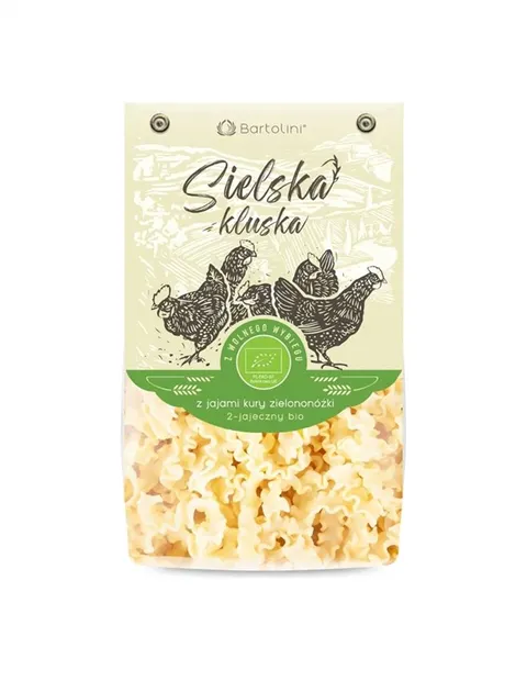 MAKARON (Z JAJ KURY ZIELONONÓŻKI) FALA BIO 250 g - BARTOLINI (SIELSKA KLUSKA)