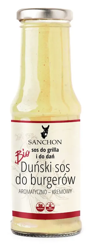 SOS DO BURGERÓW WEGAŃSKI BEZGLUTENOWY BIO 210 ml - SANCHON