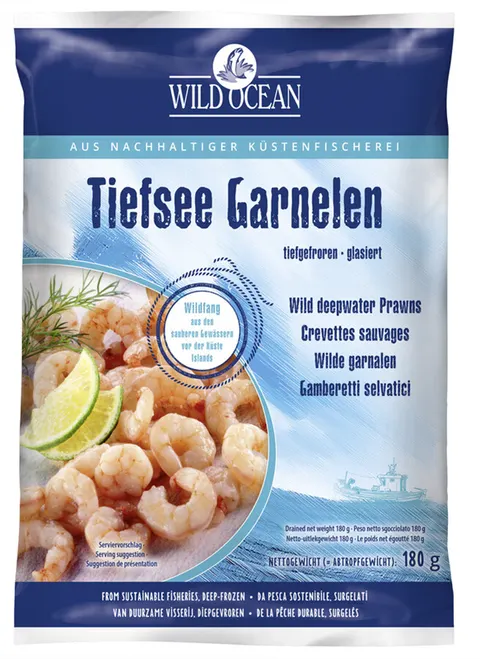 KREWETKI PÓŁNOCNE MROŻONE 180 g - WILD OCEAN
