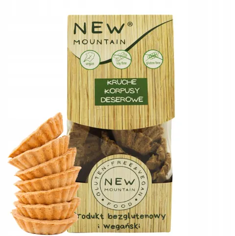 KORPUSY DESEROWE KRUCHE BEZGLUTENOWE 200 g - NEW MOUNTAIN