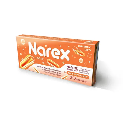 PROBIOTYK NARINE FORTE 20 KAPSUŁEK - NAREX
