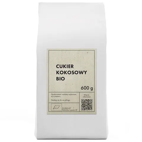 CUKIER KOKOSOWY BIO 600 g - THE PLANET