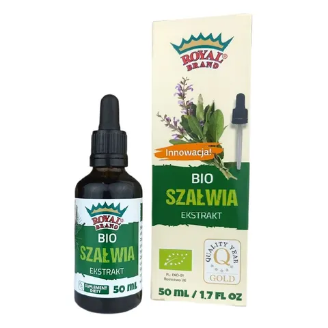 EKSTRAKT Z SZAŁWII W KROPLACH BIO 50 ml - ROYAL BRAND